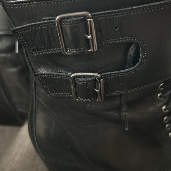 The Kooples - Leather Mid Calf Lace Up Boot Size 38 - Picture 5 of 10
